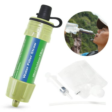 2Pack Portable Camping Water Purifier Climbing Blue Backpacking and Emergency Preparedness joypur Water Filter Straw 4-Stage Integrated Emergency Survival Filtration System for Hiking 